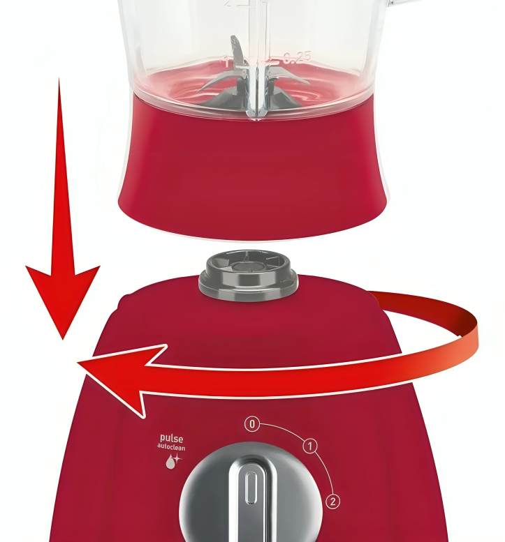 LICUADORA OPTIMIX PLUS ROJA 500W / COD.024205