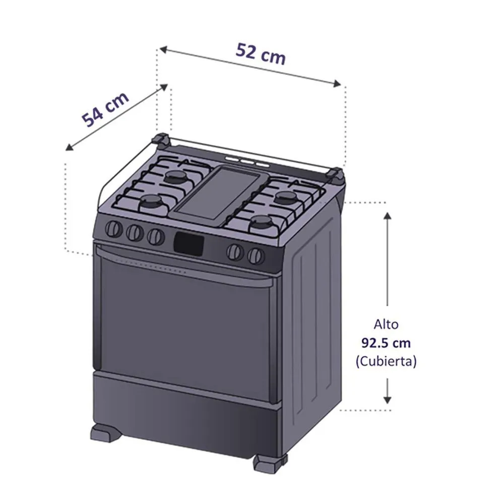 EST CENTRAL HORNO 4P GN 78CCC20ANXN-5 / COD.018144