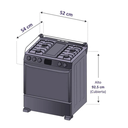EST CENTRAL HORNO 4P GN 78CCC20ANXN-5 / COD.018144