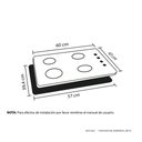 CUBIERTA HACEB SESAMO 60-43 INOX GN 9002050