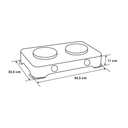 ESTUFA ABBA 2P G/P PORCEL MATEAD SG2001 QL / COD.018127