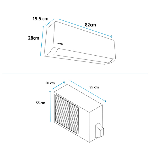 MINI SPLIT MABE 12000 BTU 110V / COD.018773