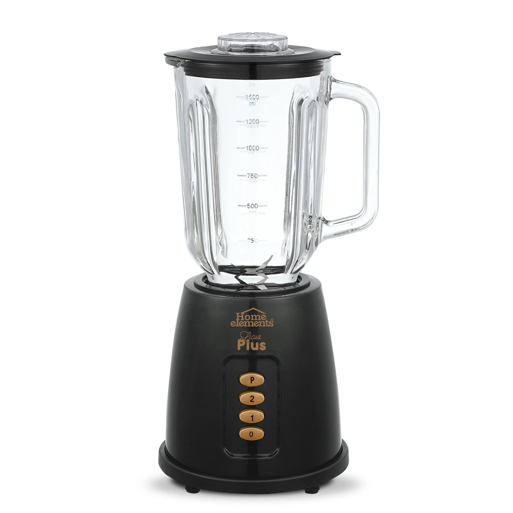 LICUADORA HOME ELEMENTS VASO VIDRIO 450 WATS