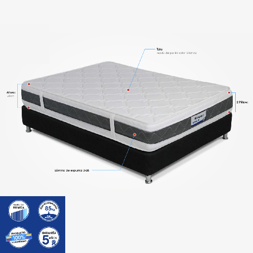 [020365] COLCHON MAXIMUM RELAX 2X2X28/COD.020365