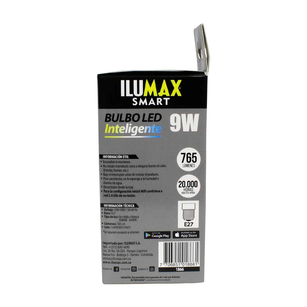 BOMB BULBO SENSOR 9W ILUMAX