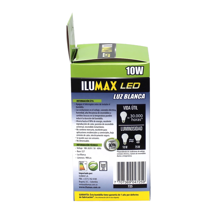 BOMBILLO LED 10W ILUMAX
