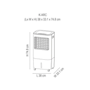 ENFRIADOR DE AIRE KALLEY K-ARC / COD.304311
