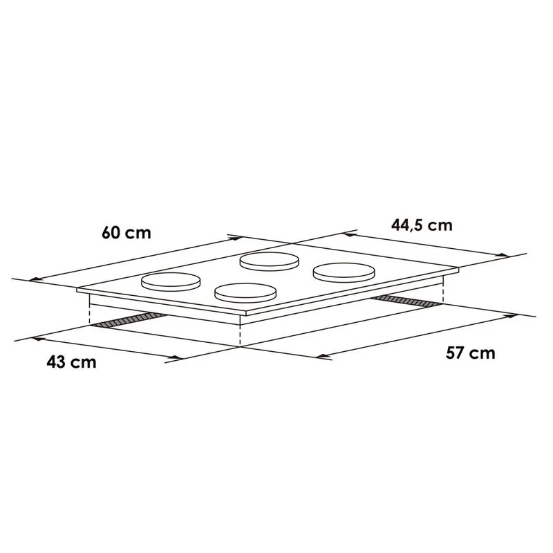 CUBIERTA ABBA CG401-3N E GN INOX