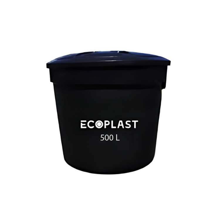 TANQUE ELEV 500 LTS ECOPLAST NEGRO INT Y EXT MC / COD.110085
