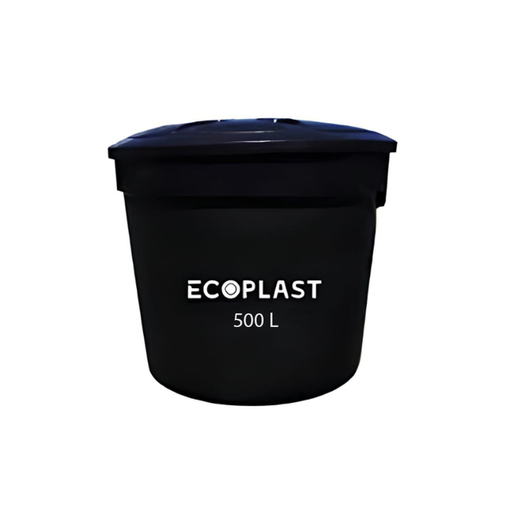 [110085] TANQUE ELEV 500 LTS ECOPLAST NEGRO INT Y EXT MC / COD.110085