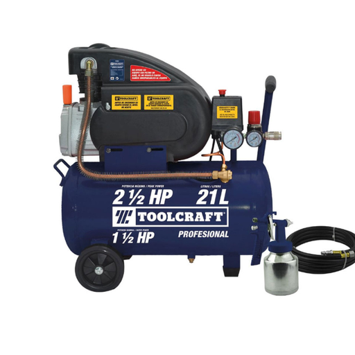 [606026] COMPRESOR 21L 2HP TOOLCRAFT+KIT / COD.606026