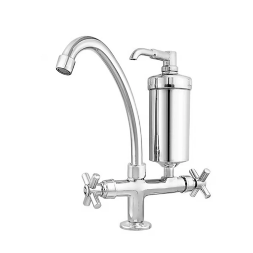 [905122] LLAVE LAVAMANOS MANIL CRUZ PLATI CROMADA / COD.905122